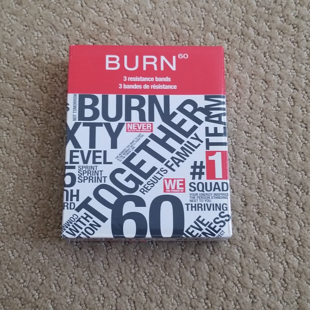 **NEW** Set of 3 Burn 60 Resistance Bands
